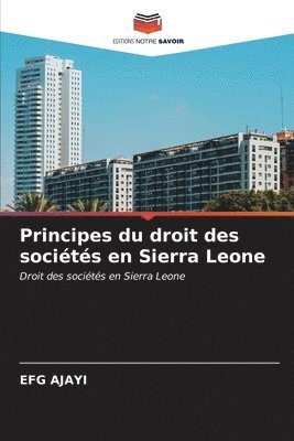 bokomslag Principes du droit des socits en Sierra Leone