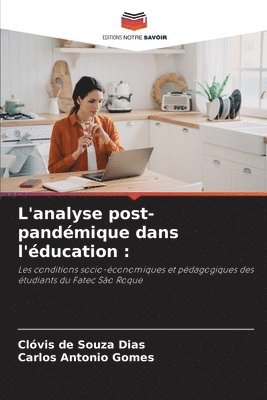 bokomslag L'analyse post-pandmique dans l'ducation