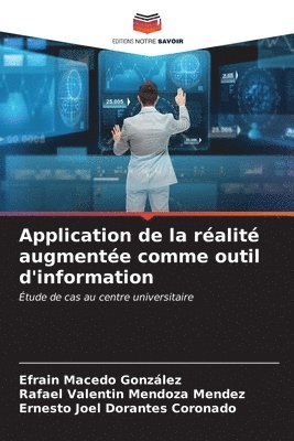 bokomslag Application de la ralit augmente comme outil d'information