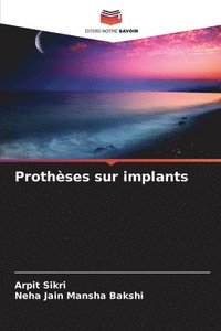 bokomslag Prothses sur implants