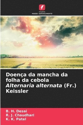 Doena da mancha da folha da cebola Alternaria alternata (Fr.) Keissler 1