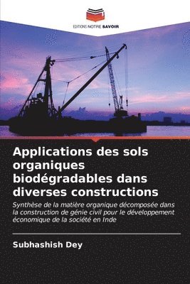 bokomslag Applications des sols organiques biodgradables dans diverses constructions