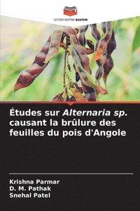 bokomslag tudes sur Alternaria sp. causant la brlure des feuilles du pois d'Angole