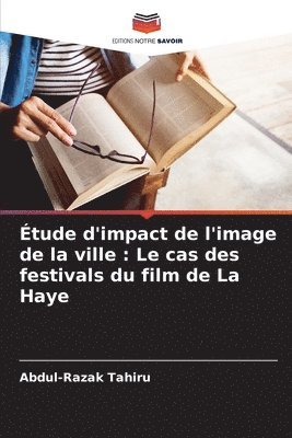 bokomslag tude d'impact de l'image de la ville