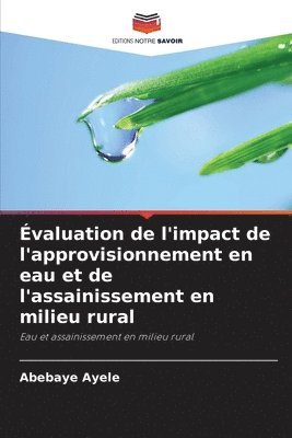 bokomslag valuation de l'impact de l'approvisionnement en eau et de l'assainissement en milieu rural