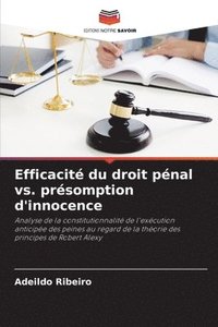 bokomslag Efficacit du droit pnal vs. prsomption d'innocence