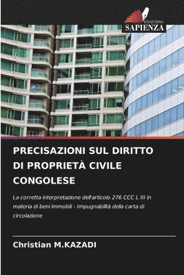 bokomslag Precisazioni Sul Diritto Di Propriet Civile Congolese