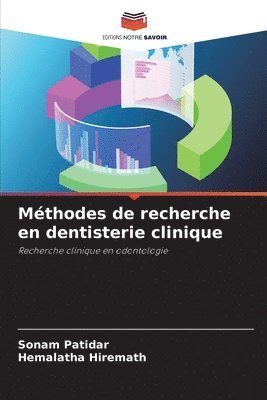 bokomslag Mthodes de recherche en dentisterie clinique