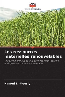 Les ressources matrielles renouvelables 1