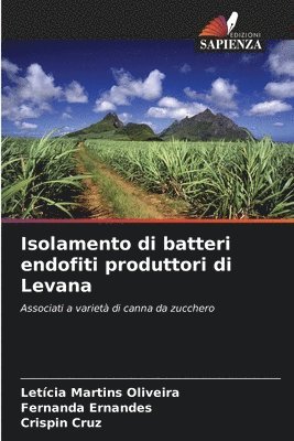 bokomslag Isolamento di batteri endofiti produttori di Levana