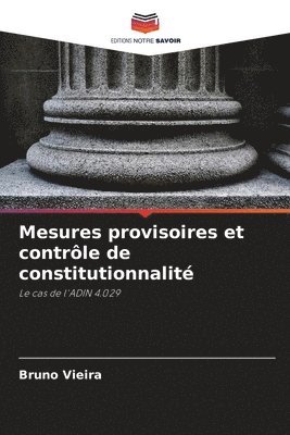 bokomslag Mesures provisoires et contrle de constitutionnalit