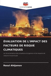 bokomslag valuation de l'Impact Des Facteurs de Risque Climatiques