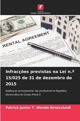 bokomslag Infraces previstas na Lei n. 15/025 de 31 de dezembro de 2015