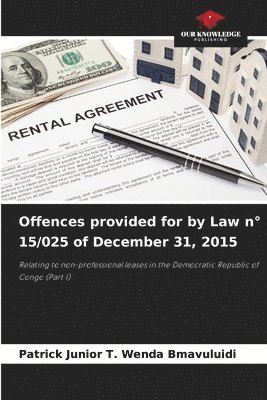 Offences provided for by Law n 15/025 of December 31, 2015 1