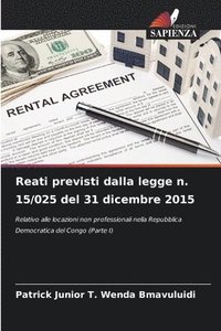 bokomslag Reati previsti dalla legge n. 15/025 del 31 dicembre 2015