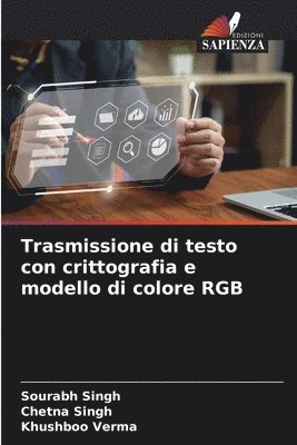 bokomslag Trasmissione di testo con crittografia e modello di colore RGB