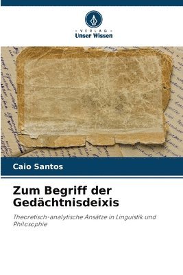 bokomslag Zum Begriff der Gedchtnisdeixis