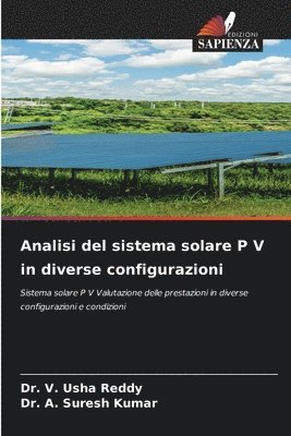 bokomslag Analisi del sistema solare P V in diverse configurazioni