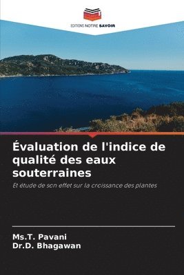 valuation de l'indice de qualit des eaux souterraines 1