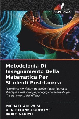 Metodologia Di Insegnamento Della Matematica Per Studenti Post-laurea 1