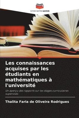 Les connaissances acquises par les tudiants en mathmatiques  l'universit 1