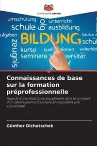 bokomslag Connaissances de base sur la formation prprofessionnelle