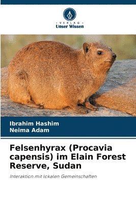 bokomslag Felsenhyrax (Procavia capensis) im Elain Forest Reserve, Sudan