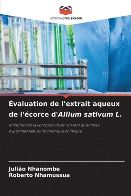 valuation de l'extrait aqueux de l'corce d'Allium sativum L. 1
