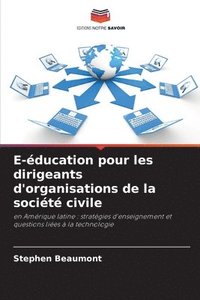 bokomslag E-ducation pour les dirigeants d'organisations de la socit civile