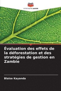 bokomslag valuation des effets de la dforestation et des stratgies de gestion en Zambie