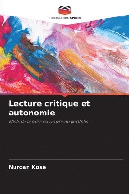 bokomslag Lecture critique et autonomie