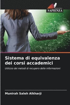 bokomslag Sistema di equivalenza dei corsi accademici