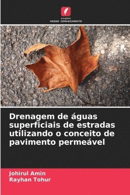 bokomslag Drenagem de guas superficiais de estradas utilizando o conceito de pavimento permevel