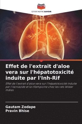 Effet de l'extrait d'aloe vera sur l'hpatotoxicit induite par l'Inh-Rif 1