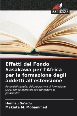 Effetti del Fondo Sasakawa per l'Africa per la formazione degli addetti all'estensione 1