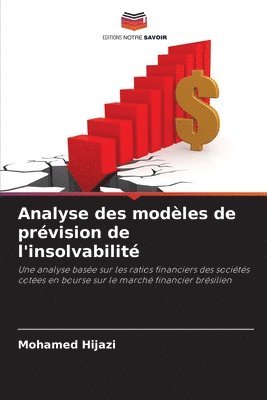 bokomslag Analyse des modles de prvision de l'insolvabilit