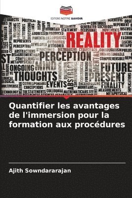 bokomslag Quantifier les avantages de l'immersion pour la formation aux procdures