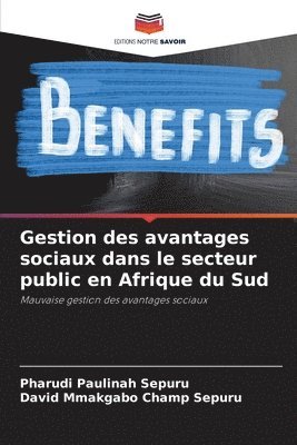 bokomslag Gestion des avantages sociaux dans le secteur public en Afrique du Sud