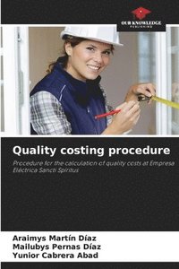 bokomslag Quality costing procedure