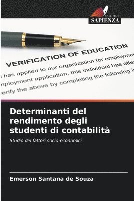 bokomslag Determinanti del rendimento degli studenti di contabilit