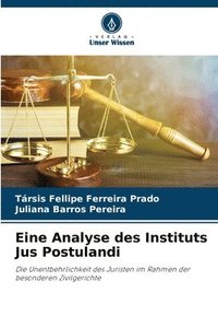 bokomslag Eine Analyse des Instituts Jus Postulandi