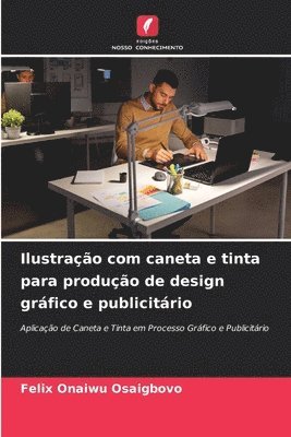 Ilustrao com caneta e tinta para produo de design grfico e publicitrio 1