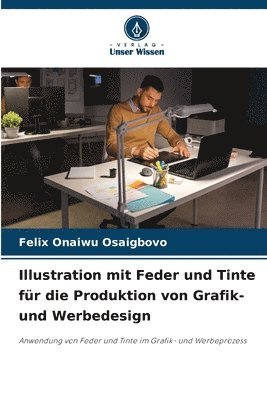 Illustration mit Feder und Tinte fr die Produktion von Grafik- und Werbedesign 1