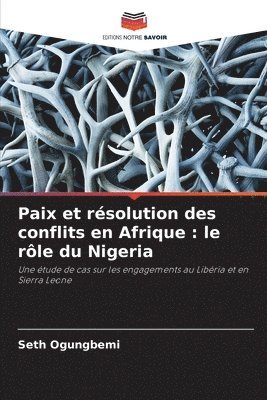 Paix et rsolution des conflits en Afrique 1