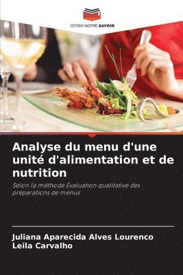 Analyse du menu d'une unit d'alimentation et de nutrition 1