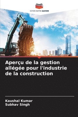 bokomslag Aperu de la gestion allge pour l'industrie de la construction