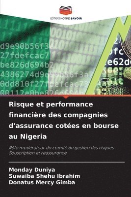 Risque et performance financire des compagnies d'assurance cotes en bourse au Nigeria 1