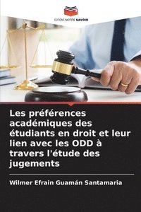 bokomslag Les prfrences acadmiques des tudiants en droit et leur lien avec les ODD  travers l'tude des jugements