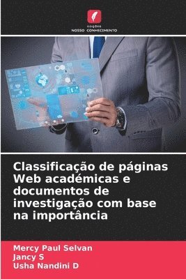 bokomslag Classificao de pginas Web acadmicas e documentos de investigao com base na importncia