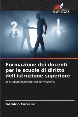 bokomslag Formazione dei docenti per le scuole di diritto dell'istruzione superiore